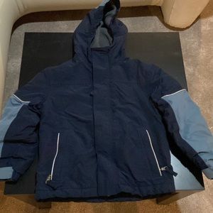 Lands End kids squall jacket in navy- S